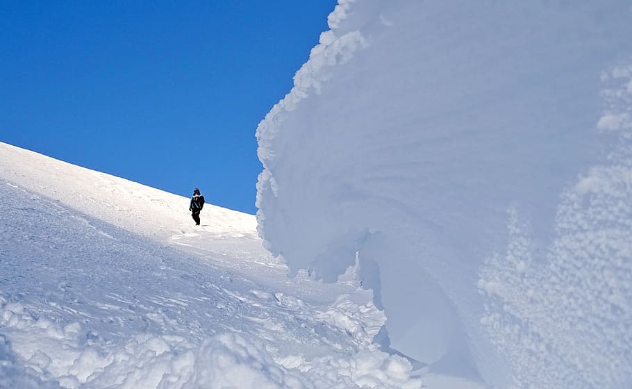 winter, snow, cold, leann, wind, frost, mountains, the foot of the volcano HD wallpaper