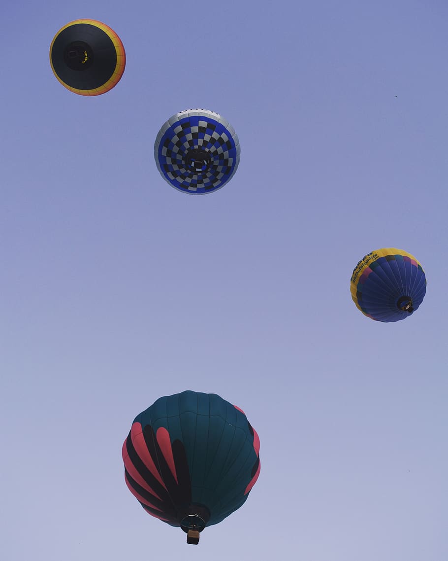 mexico, leon, balloons, sky, mid-air, low angle view, flying HD wallpaper