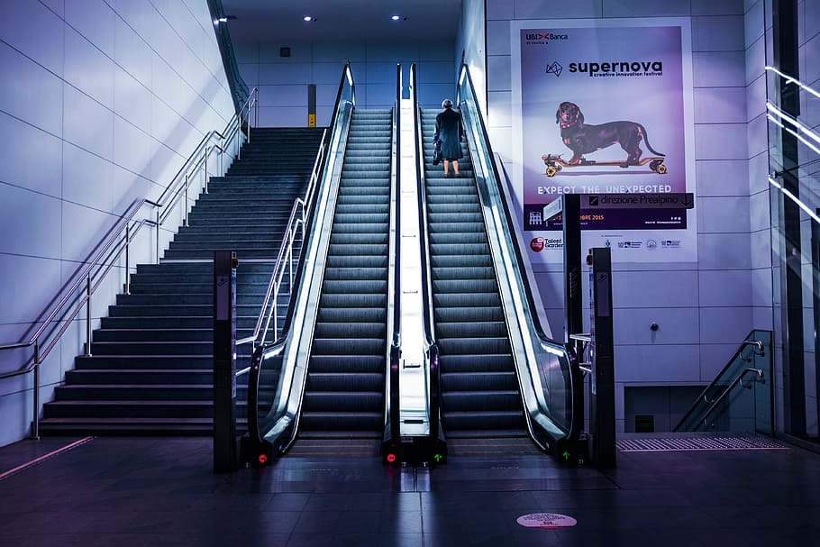 architecture, building, design, infrastructure, stairs, escalator HD wallpaper