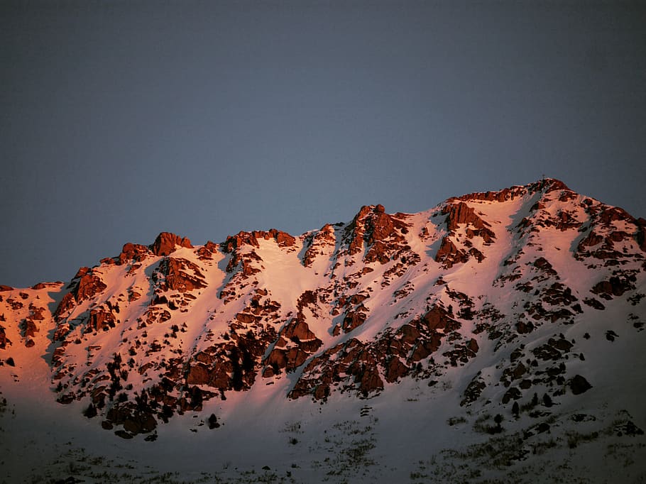 mountain, outdoors, nature, mountain range, peak, ice, france, HD wallpaper