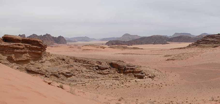 jordan, wadi, desert, sand, landscape, sand stone, wadi rum, HD wallpaper