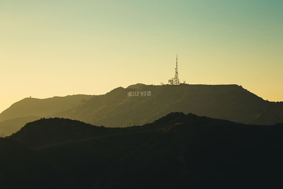 Hollywood sign California during daytime, mountain, nature, outdoors, HD wallpaper