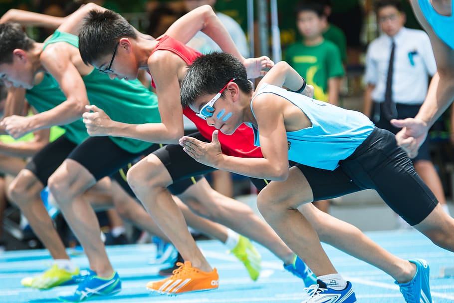 run, track, competition, sprint, sport, healthy lifestyle, strength HD wallpaper