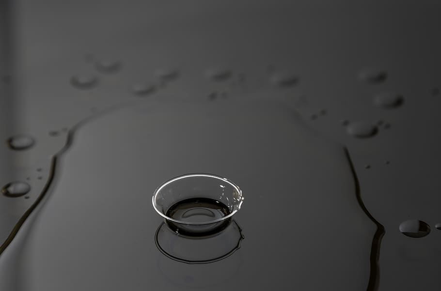 still, items, things, bowl, transparent, water, splash, reflection HD wallpaper