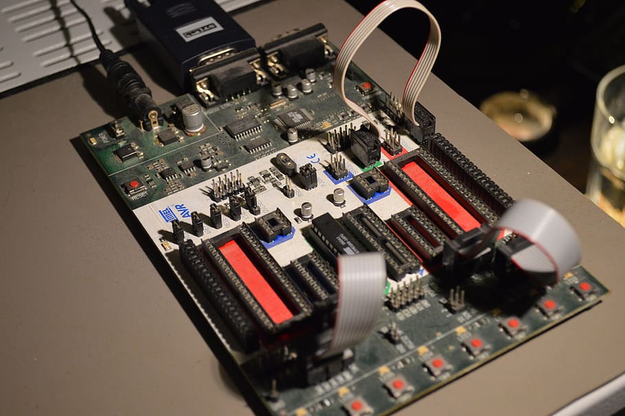 programming board, stk500, avr, technology, electronics industry HD wallpaper