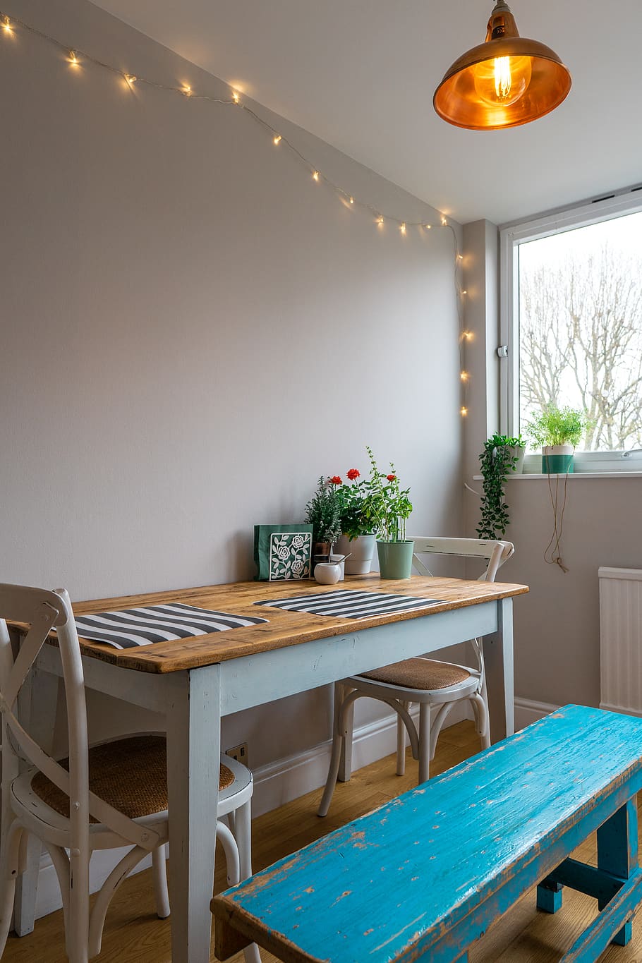 empty dining table and chair, furniture, no people, indoors, seat HD wallpaper