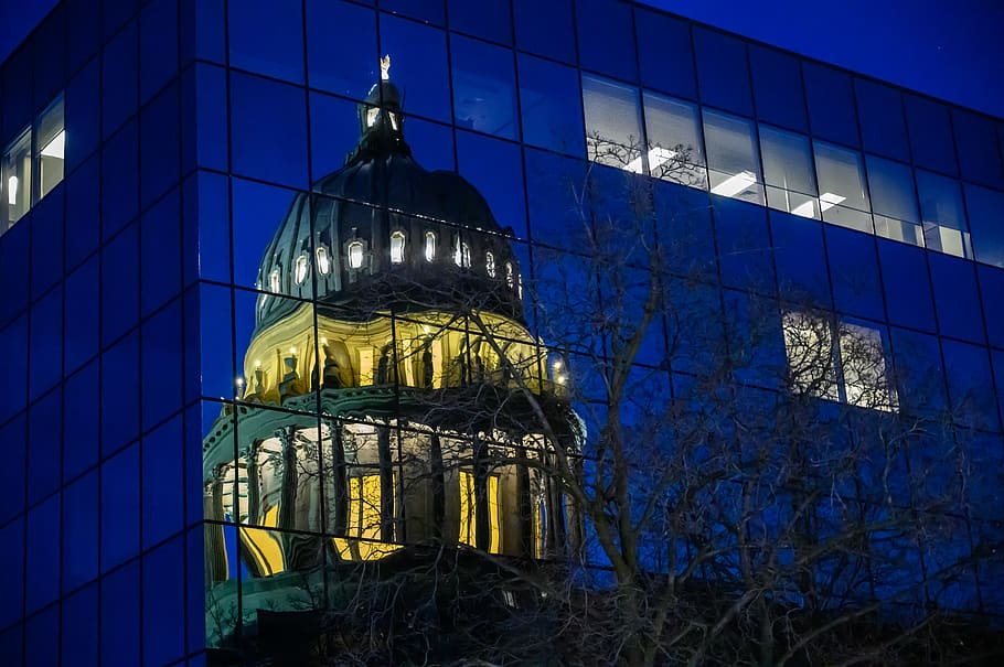 Dome Reflection, architectural design, architecture, building HD wallpaper