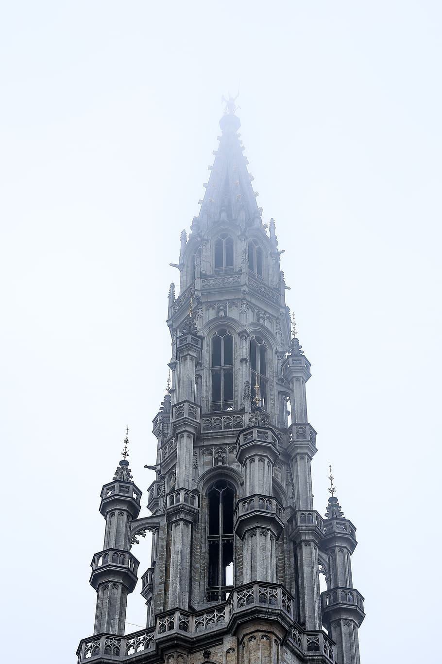 belgium, brussels, sky, architecture, europe, travel, fog, low angle view HD wallpaper