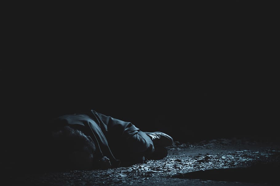 person lying on ground, men, man, days, girl, fujifilm, theater HD wallpaper