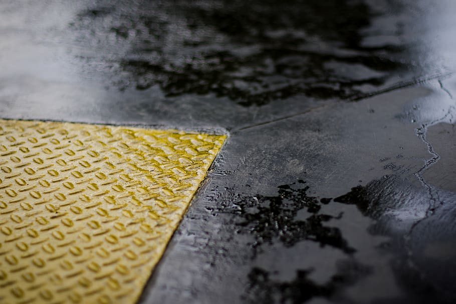 texture, floor, garage, wet, background, yellow, diamond, no people HD wallpaper