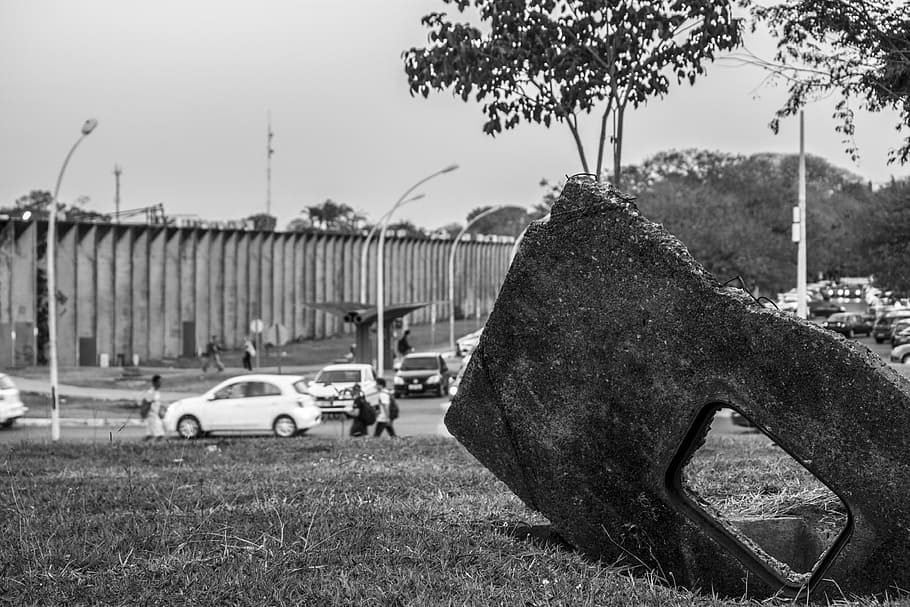 Concrete Obelisk, monument, tower, stone, heroes, scraper, revolutionary HD wallpaper