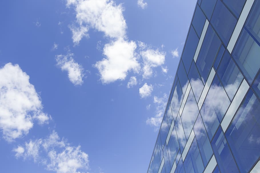 Architectural Photography of Building, architecture, blue sky HD wallpaper