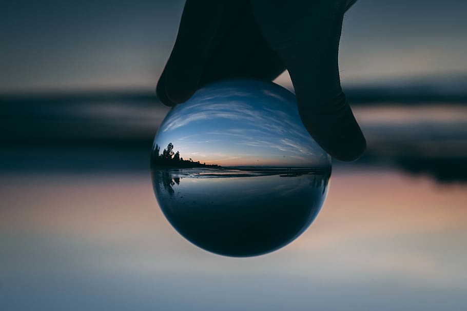 ball photography of body of water, sphere, human, person, australia