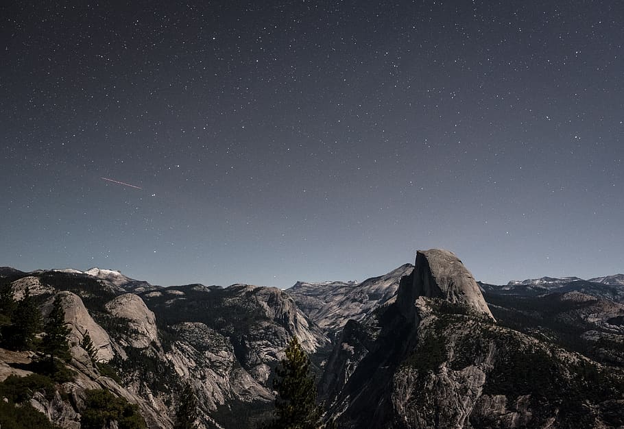 dark, sky, clouds, highland, landscape, mountain, hill, valley HD wallpaper
