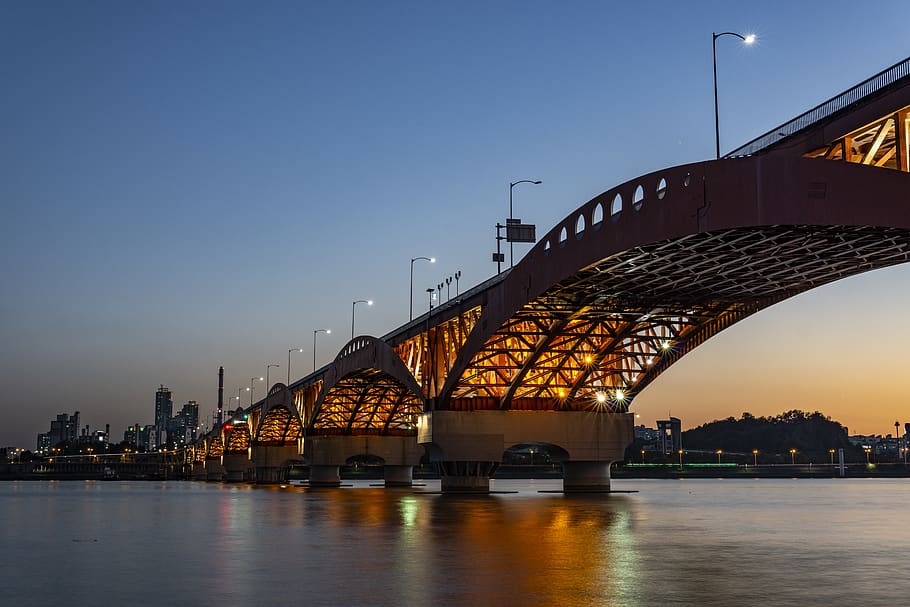 photo, corp, architecture, built structure, sky, bridge, bridge - man made structure HD wallpaper