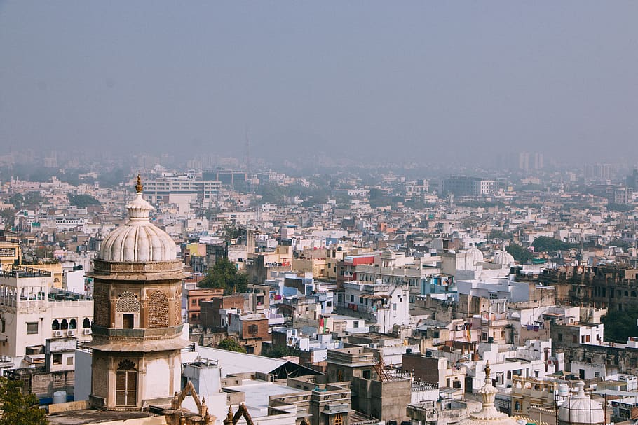 india, udaipur, city, old city, houses, architecture, building exterior