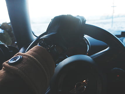 time, screen, pov, snow, glove, street, background, jcw, winter HD wallpaper