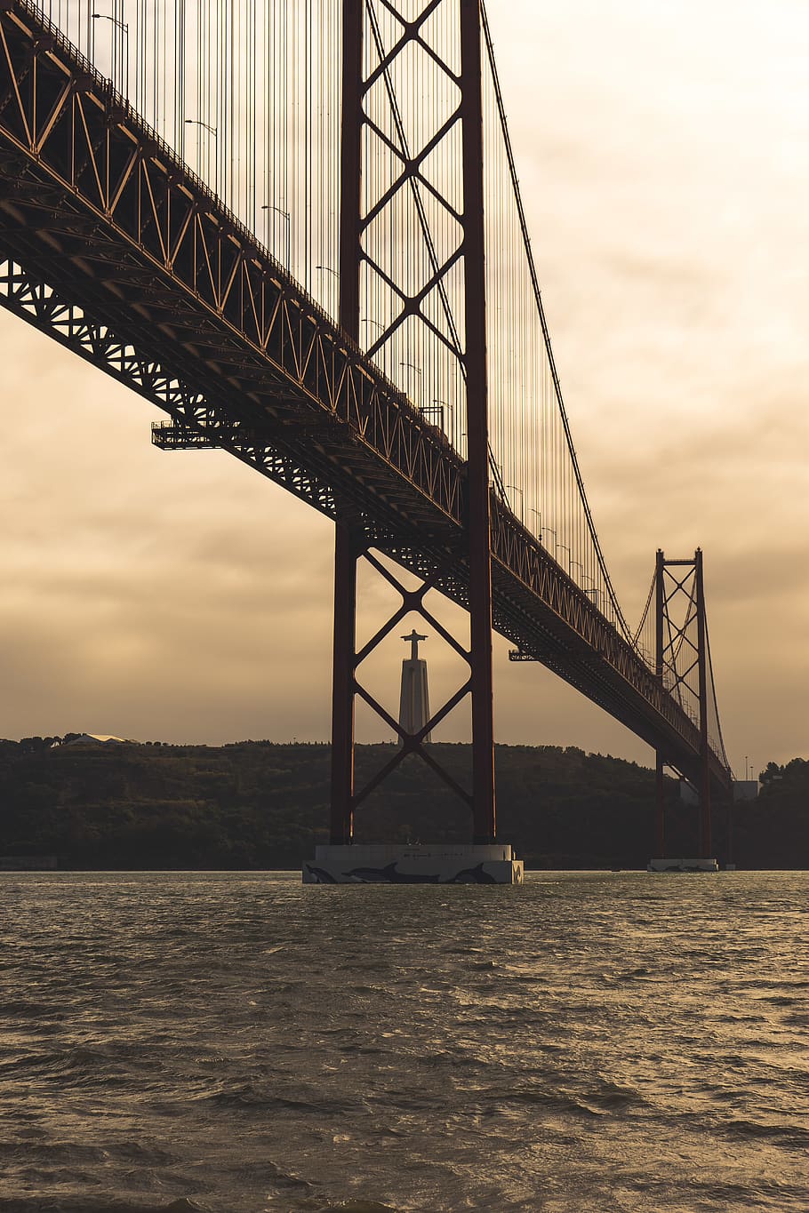 San Francisco Bridge, California, building, portugal, lisbon, HD wallpaper