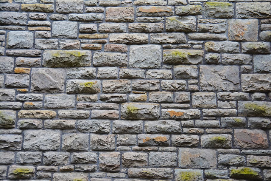 Gray Wall Bricks, architecture, building, concrete, pattern, rough HD wallpaper