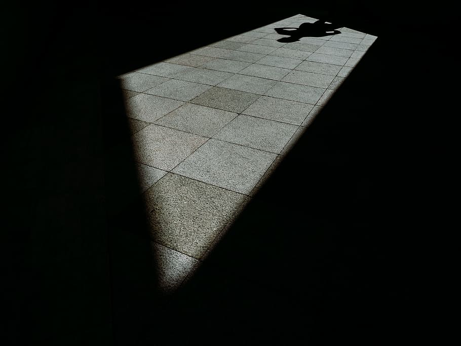 gray pavement, shadow, dark, shade, light, outline, silhouette HD wallpaper