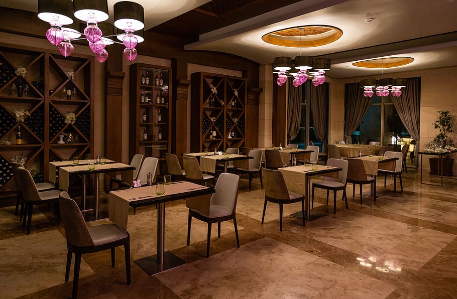 several table and chairs beside wall, seat, indoors, architecture HD wallpaper