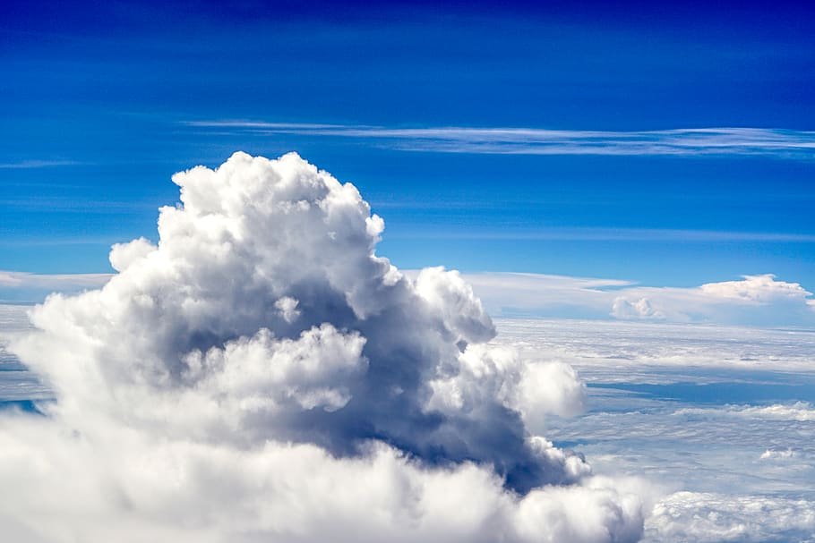 cloud - sky, beauty in nature, scenics - nature, white color HD wallpaper