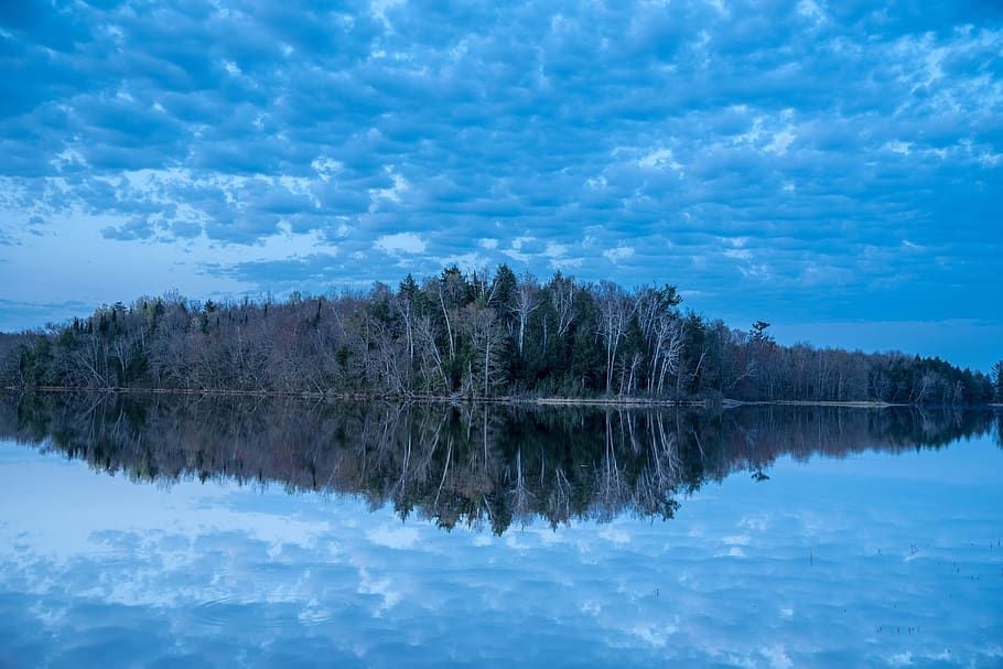 blue, sky, clouds, landscape, landscapes, dawn, daybreak, scenic HD wallpaper