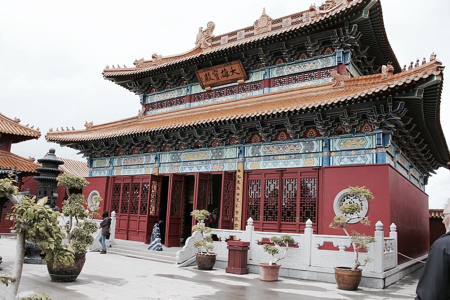 temple, architecture, built structure, building exterior, religion HD wallpaper