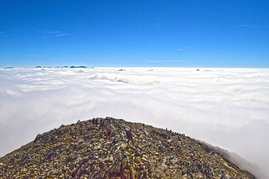 White Clouds Under Blue Sky at Daytime, daylight, landscape, mountains HD wallpaper