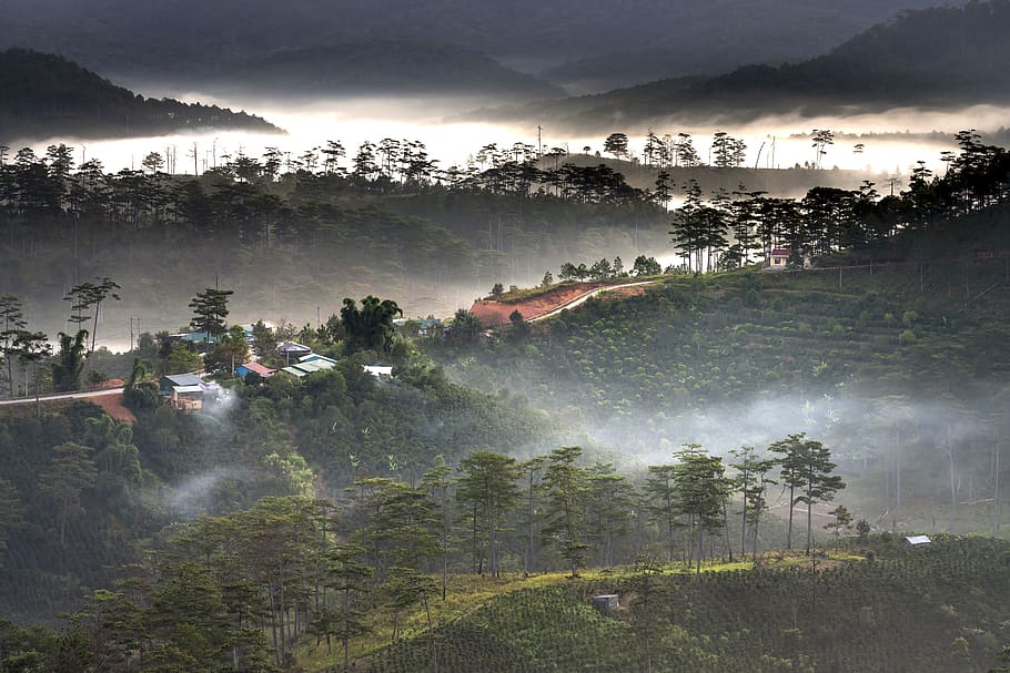 clouds, dawn, vietnam, fanciful, to design, natural, light HD wallpaper
