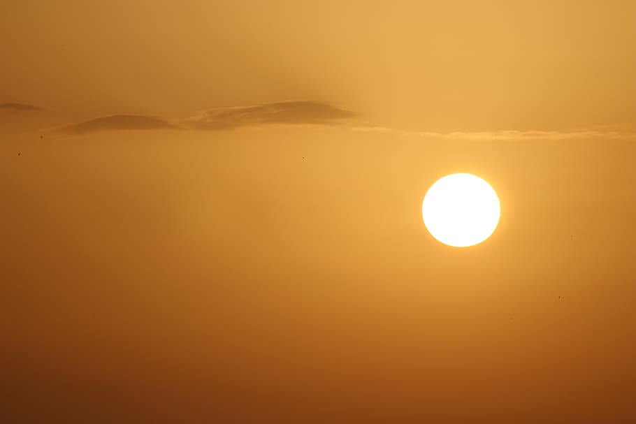 sunset, sky, night, orange, beauty in nature, scenics - nature HD wallpaper