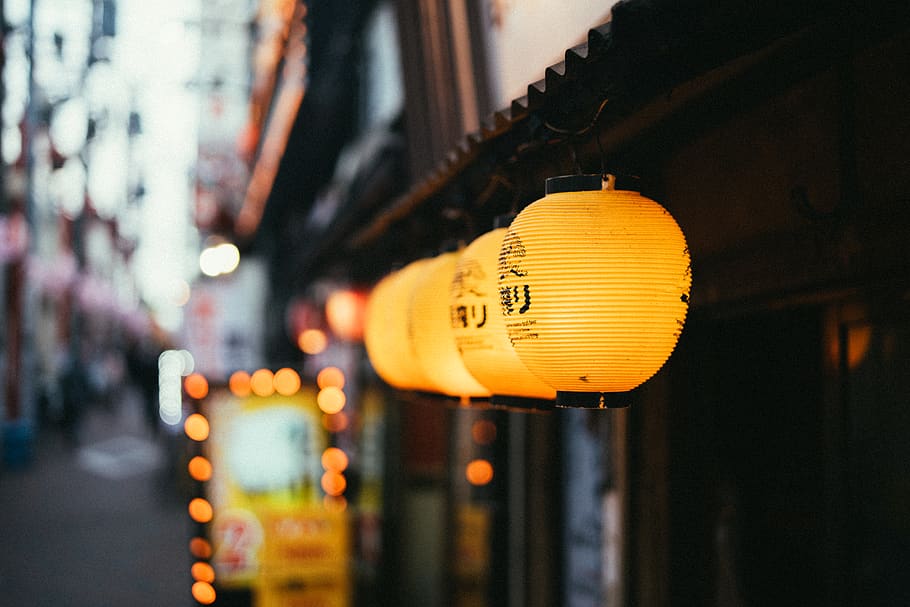 illuminated, lighting equipment, focus on foreground, no people HD wallpaper