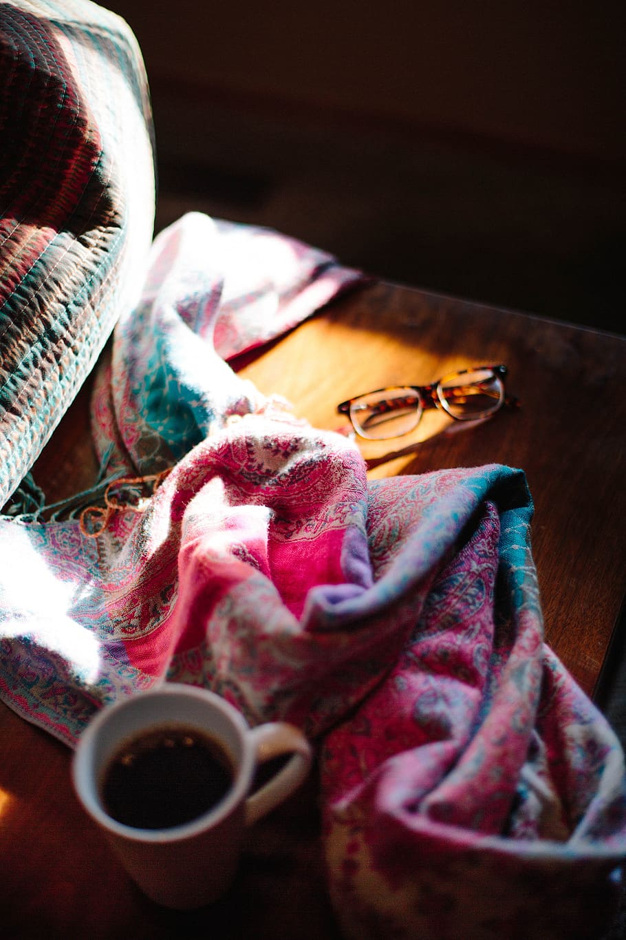 textile, indoors, no people, close-up, cup, still life, wool HD wallpaper