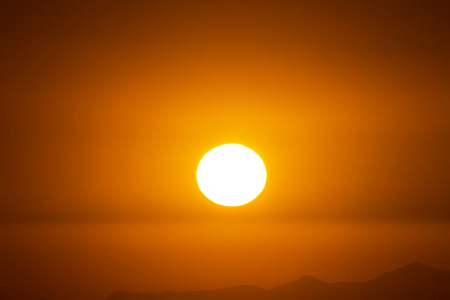 sunset, nature, outdoors, sky, sunlight, dawn, dusk, red sky HD wallpaper