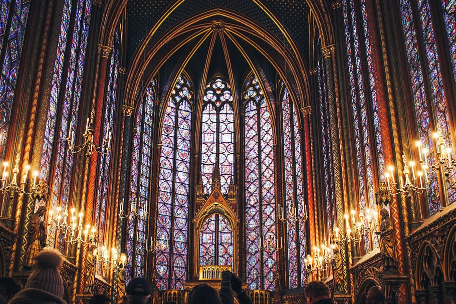 people on cathedral, religion, architecture, built structure HD wallpaper