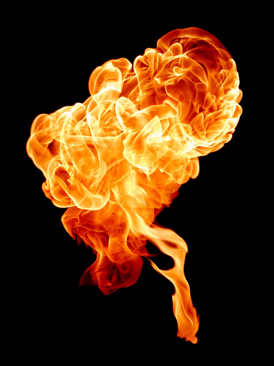 fireball, flame, heat, hot, abstract, background, beautiful HD wallpaper
