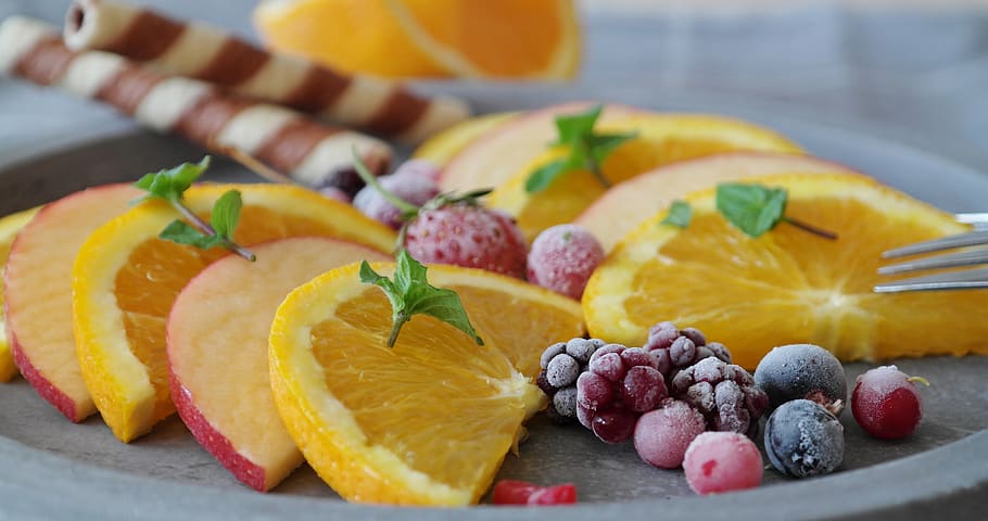 fruit, orange, apple, berries, juicy, fresh, healthy, sweet HD wallpaper