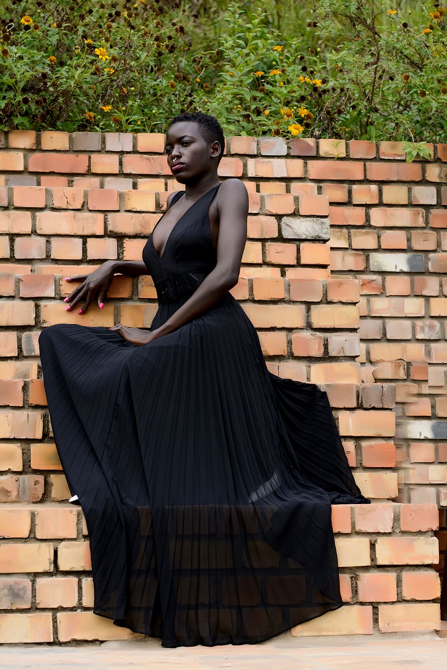 Black Satin Sleeveless Lace Insert Maxi Dress | PrettyLittleThing USA