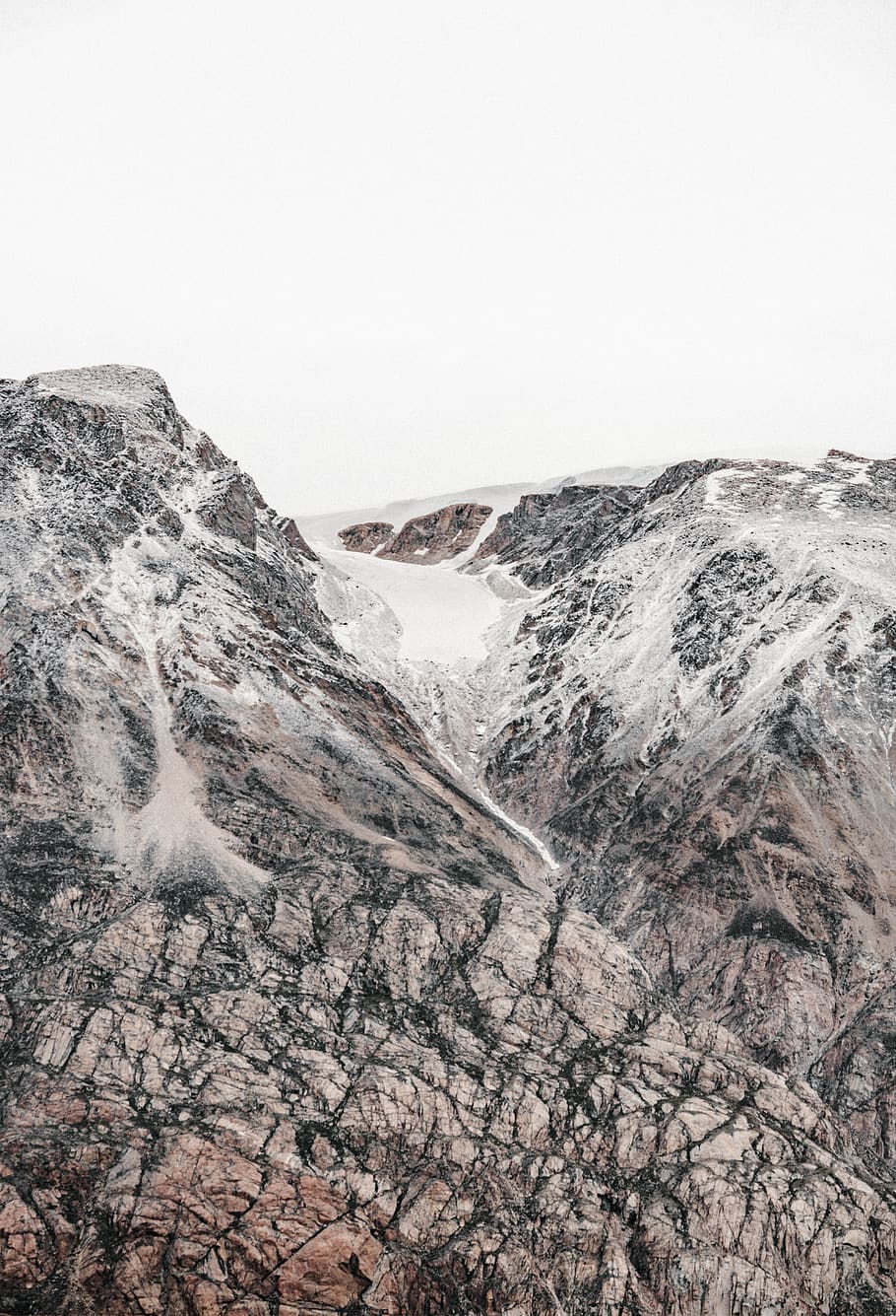 snow covered mountain, nature, outdoors, ice, mountain range HD wallpaper