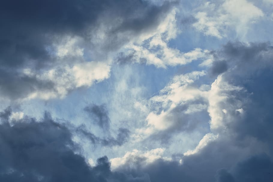 sky, clouds, blue, cloud - sky, beauty in nature, no people HD wallpaper