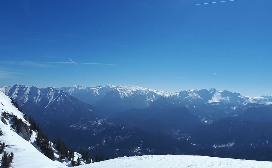 skiing, mountain, snow, winter, sun, nature, austria, sunshine HD wallpaper
