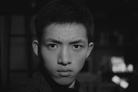 man inside dark room, face, person, human, head, portrait, photo HD wallpaper