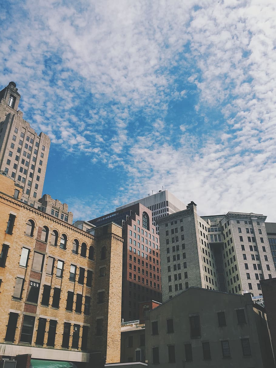 united states, providence, cloudscape, architecture, downtown HD wallpaper