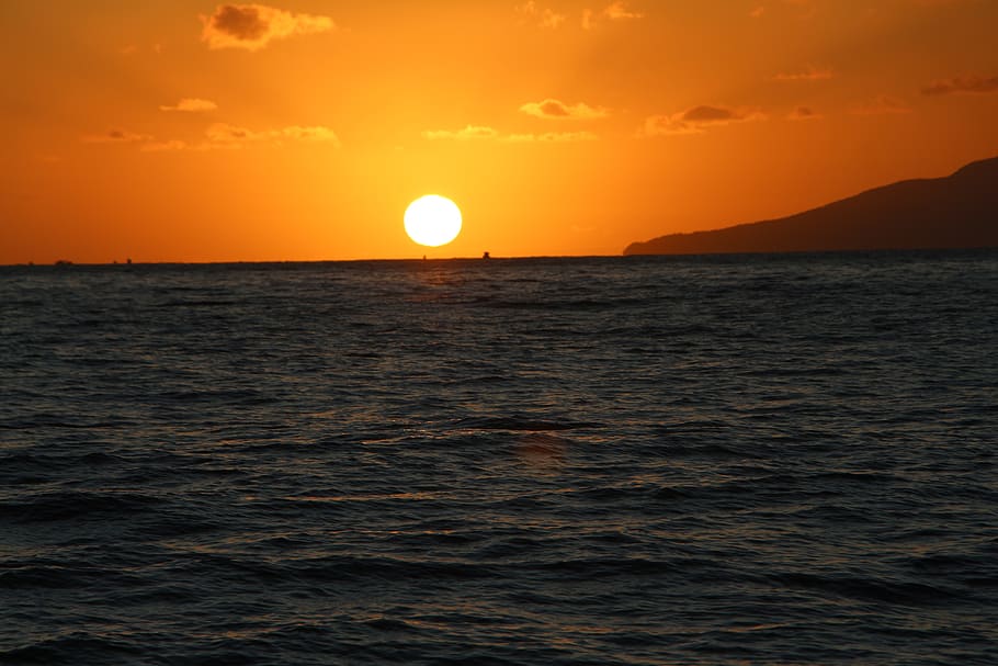 sol, sunset, beach, mar, nature, landscape, path, clouds, sunrise HD wallpaper