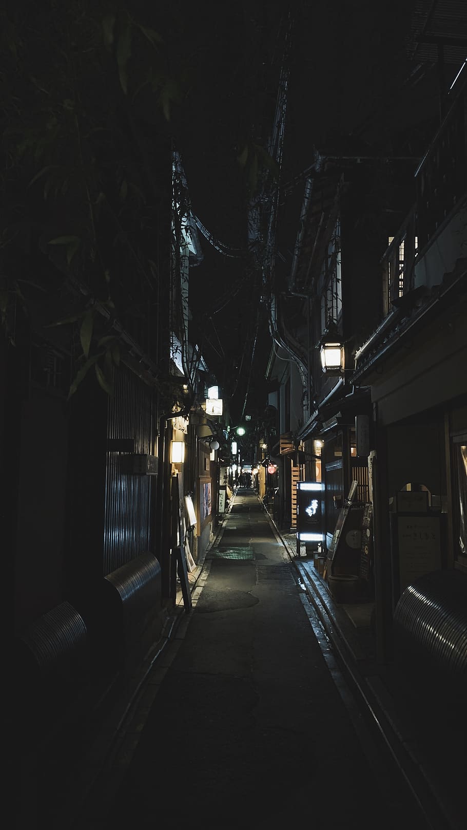 city, street, road, building, urban, town, alleyway, kyoto