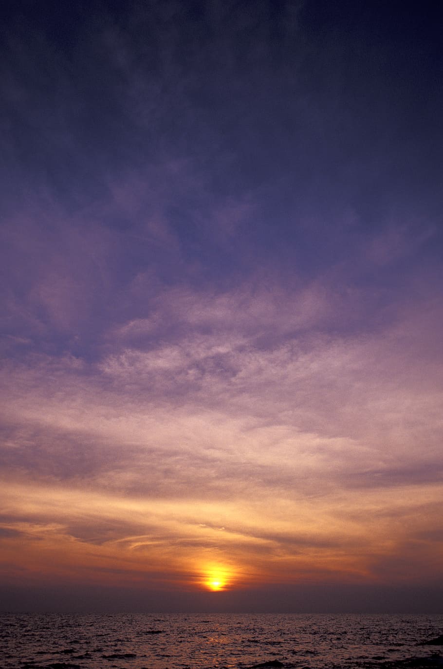 sunset, sky, sea, beach, dusk, warm, colourful, cloud - sky, HD wallpaper