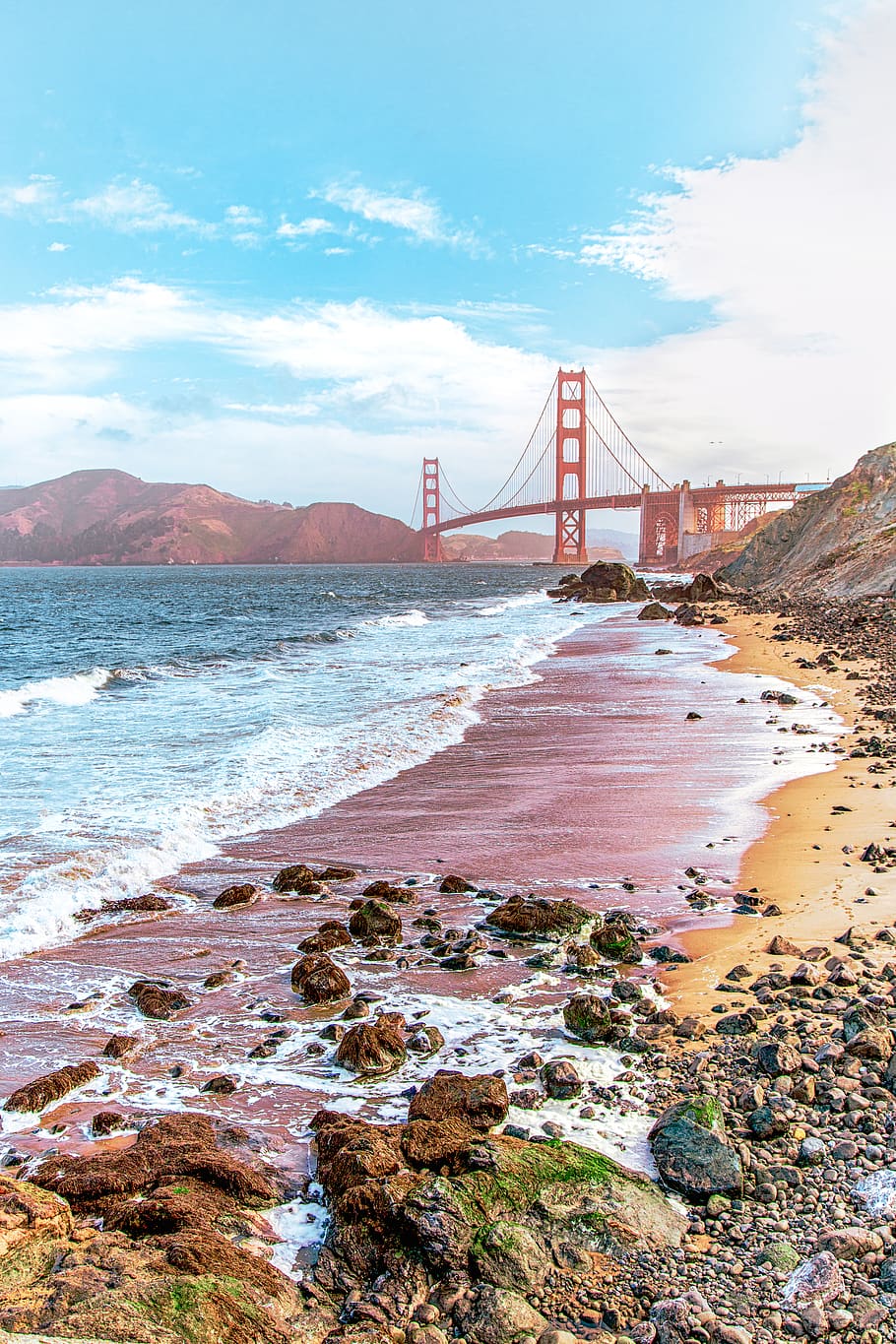 Golden Gate bridge during daytime, san francisco, ocean, water, HD wallpaper