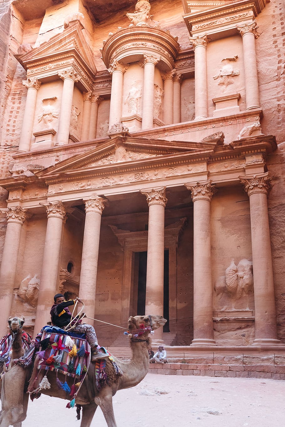 Man Riding On Camel, ancient, animal, architecture, building HD wallpaper