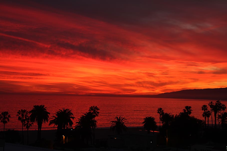 sky, sunset, water, sea, scenics - nature, beauty in nature HD wallpaper
