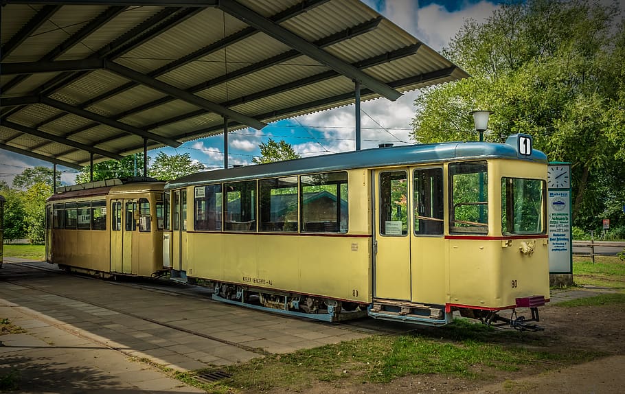 tram, railway, train, traffic, transport, railway station, tourism HD wallpaper